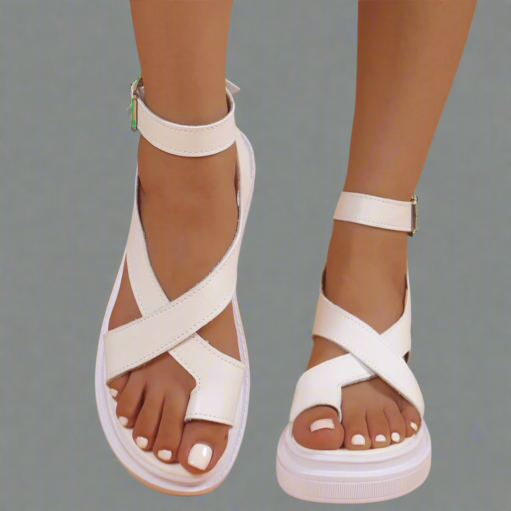 Elsweth | Sommer-Sandale mit dicker Sohle aus Premium-Material