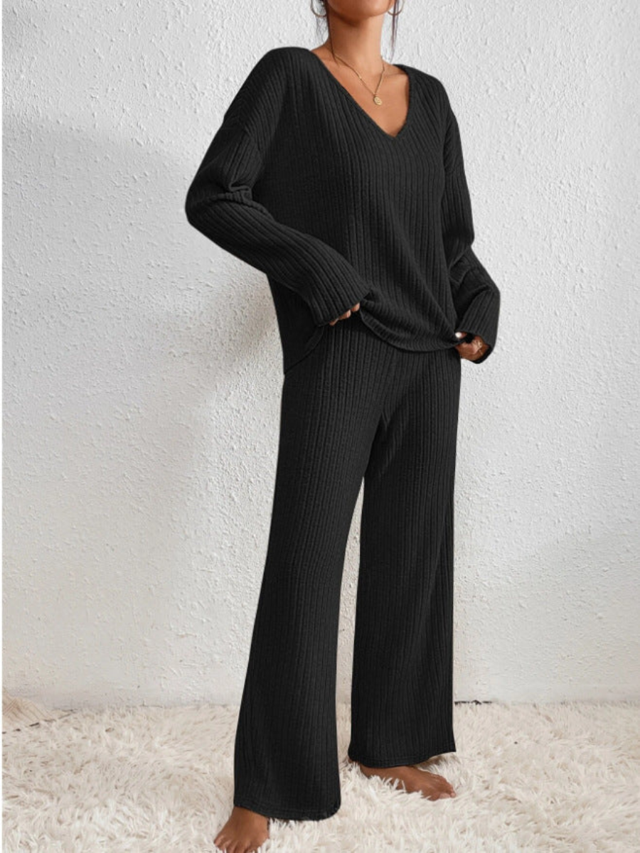 Hannelore | Warmes Rippstrick-Set