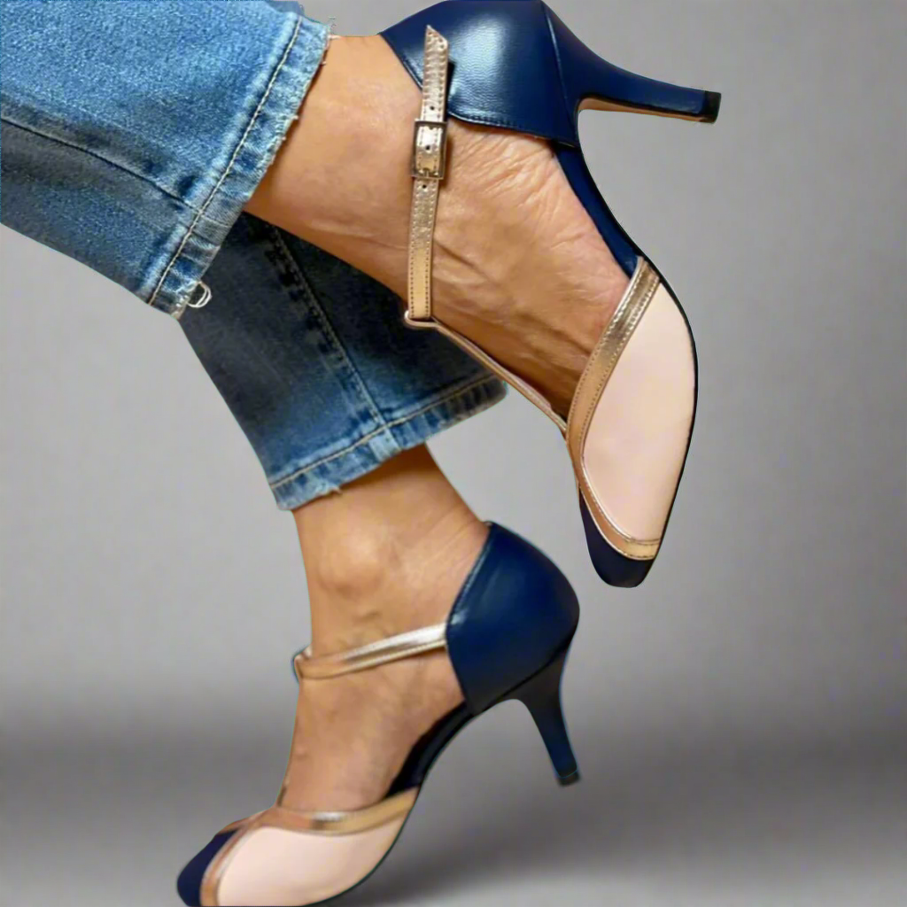 Brunhilde | Elegante Komfortsandalen mit Absatz