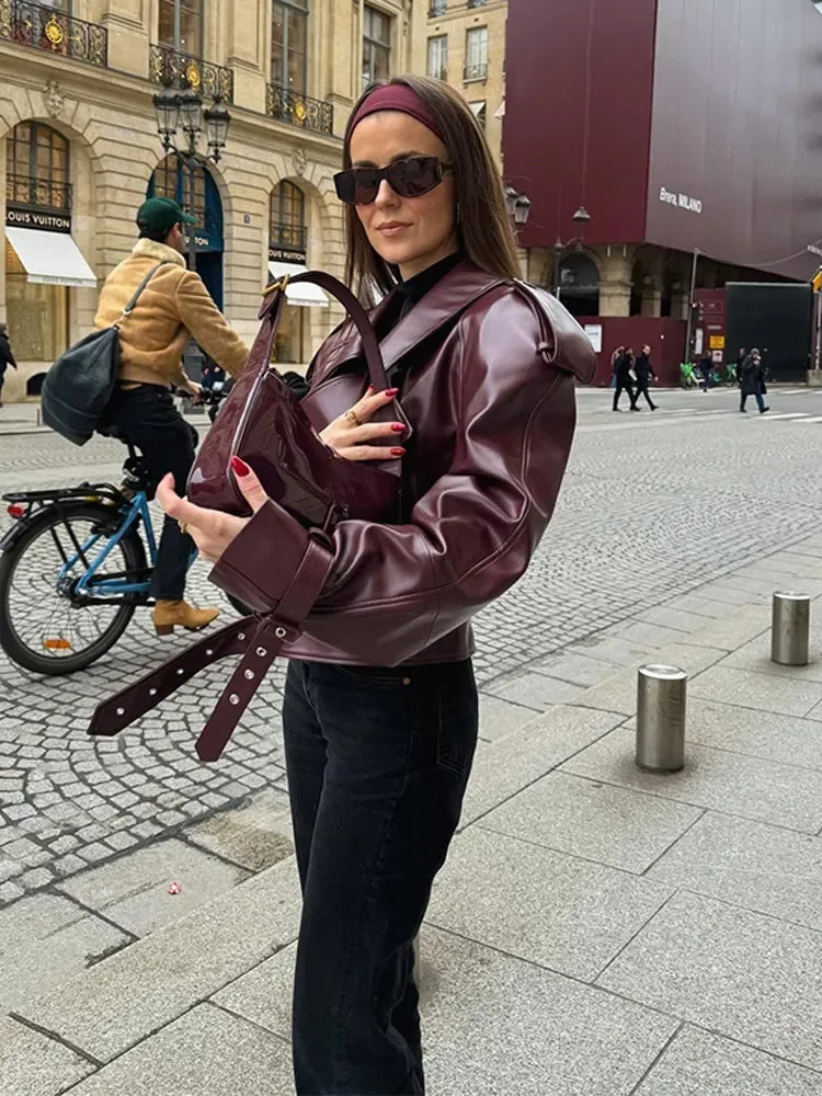 Elfriede | Luxuriöse Lederjacke