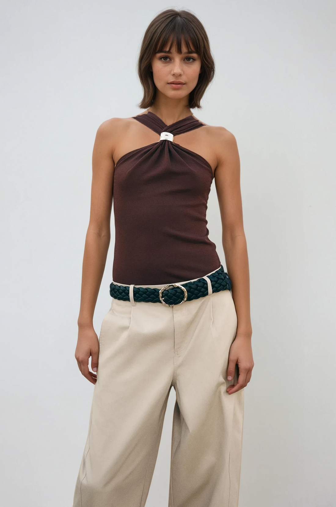 Lusaria - Elegantes Haltertop