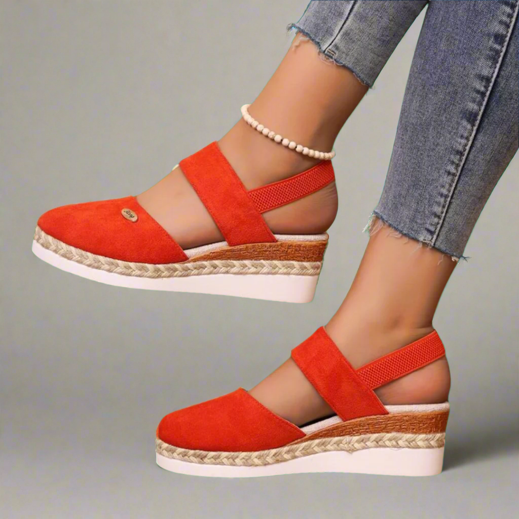 Gerneliese | Elegante Orthopädische Plateau-Sandalen