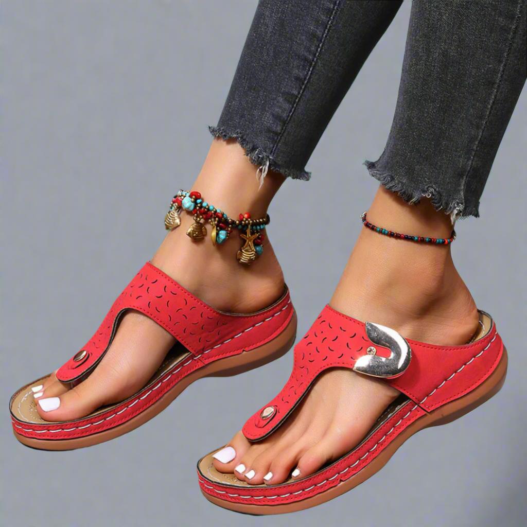 Jutelen | Premium Orthopädische Keil-Sandalen für den Sommer