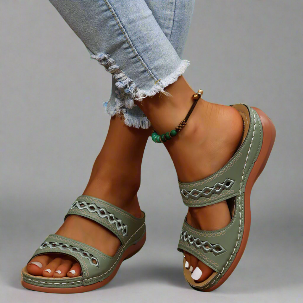Delina | Premium Orthopädische Damen-Sandalen für bequemen Sommer