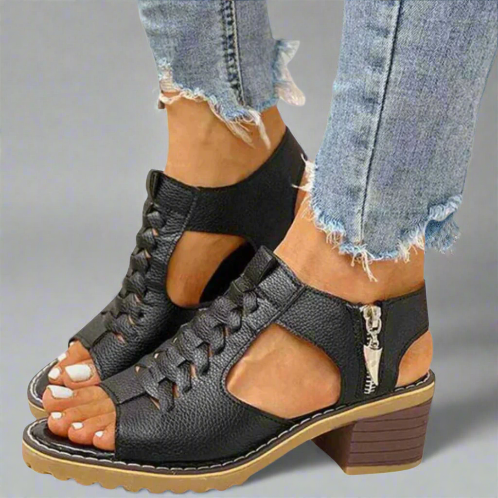 Gertrud | Orthopädische Sandalen mit premium Absatzkomfort