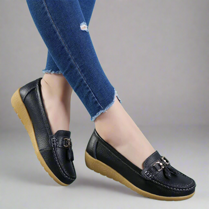 Adeltraut | Handgefertigte bequeme Ledermokassins