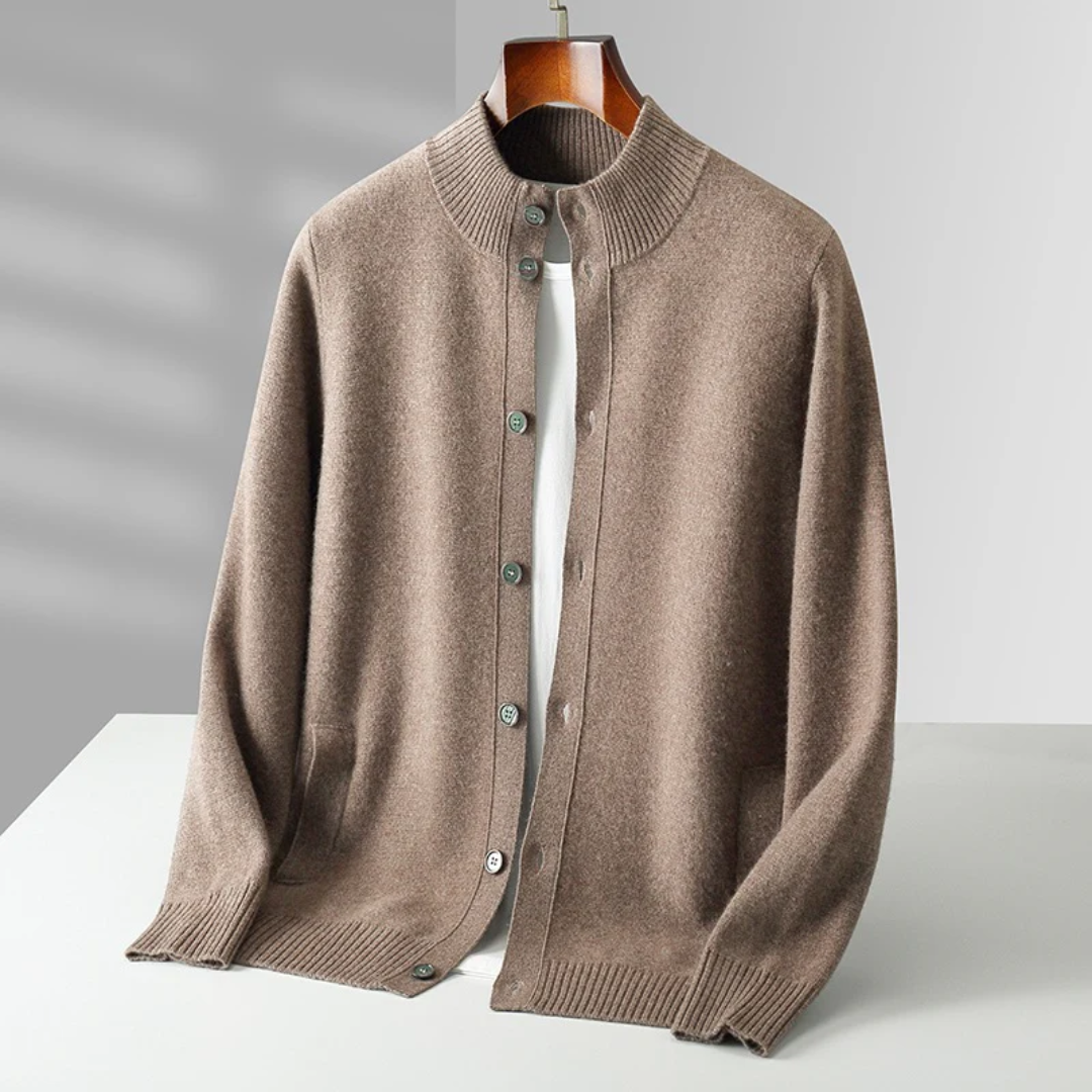 Viktor | Klassische warme Strickjacke