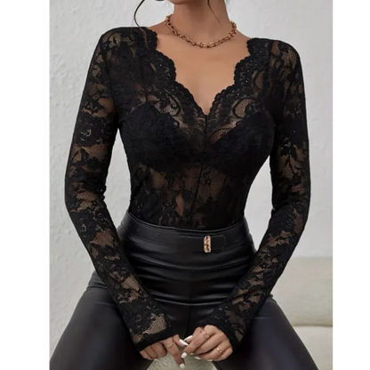 Claire | Eleganter Spitzen-Body