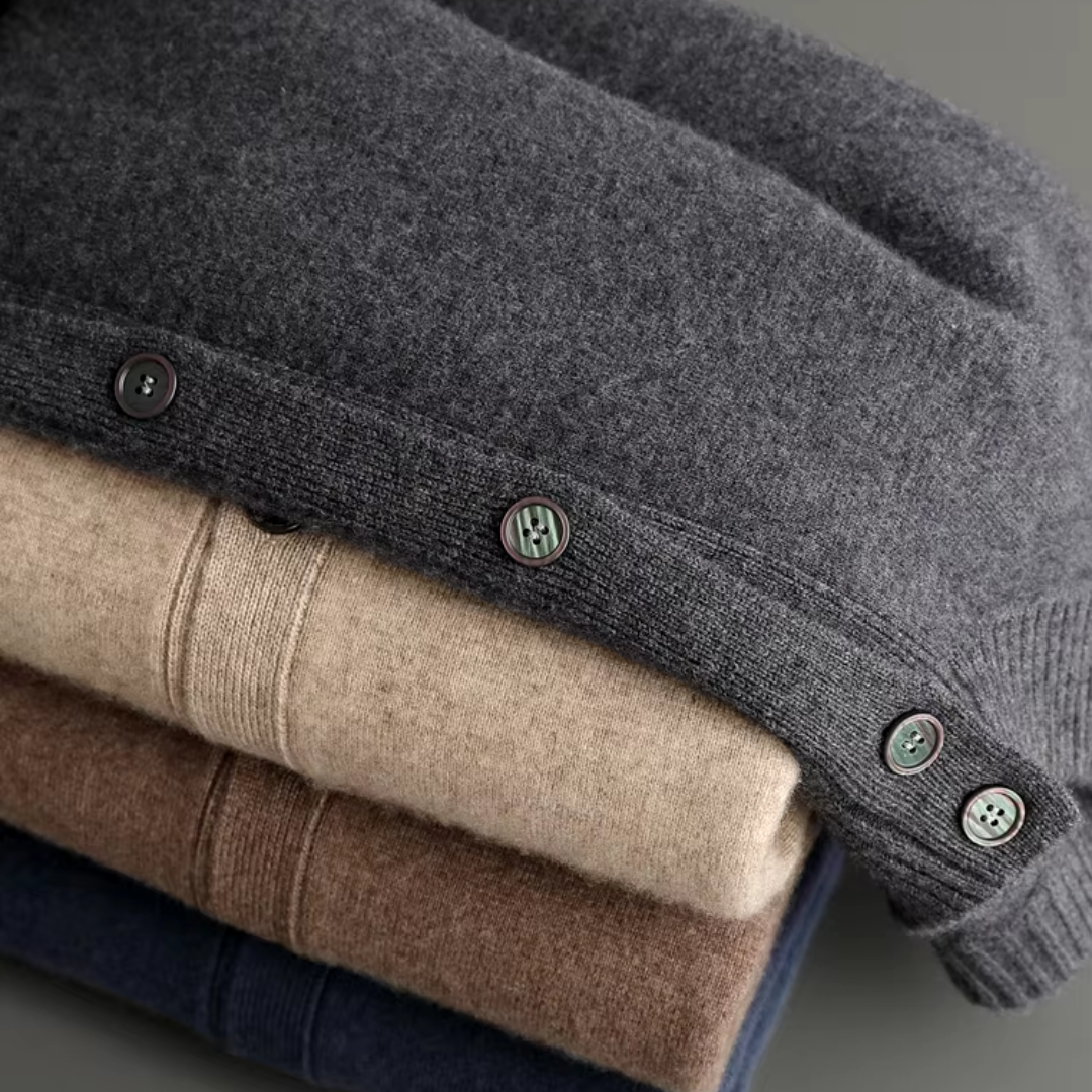 Viktor | Klassische warme Strickjacke