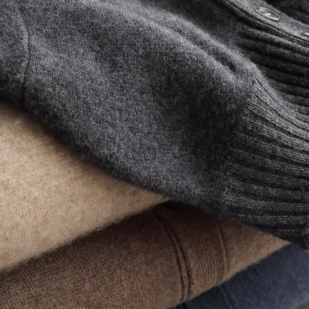 Viktor | Klassische warme Strickjacke