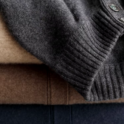 Viktor | Klassische warme Strickjacke