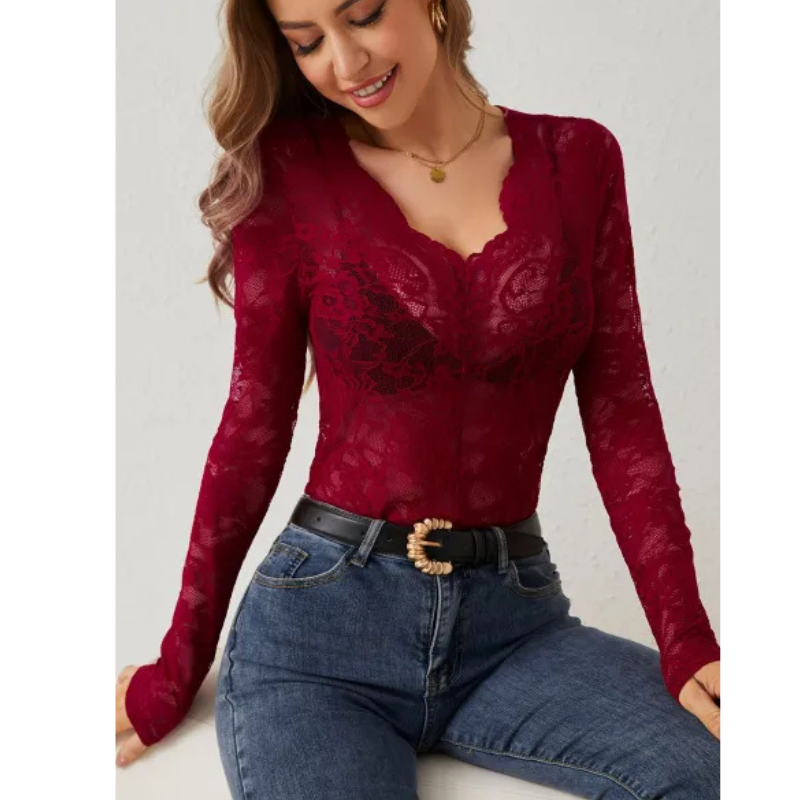 Claire | Eleganter Spitzen-Body