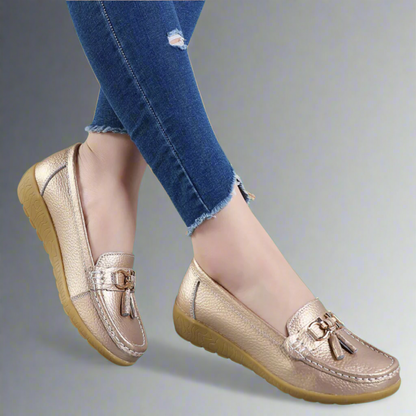 Adeltraut | Handgefertigte bequeme Ledermokassins