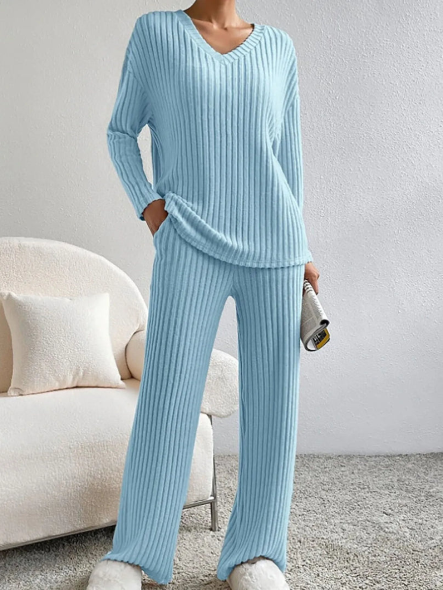 Hannelore | Warmes Rippstrick-Set