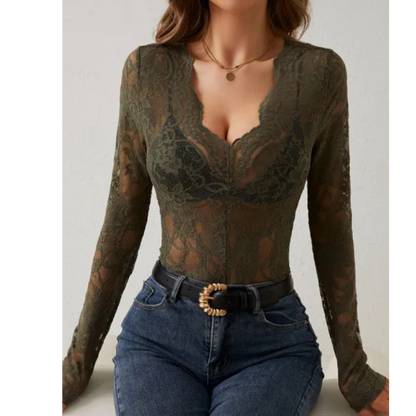Claire | Eleganter Spitzen-Body