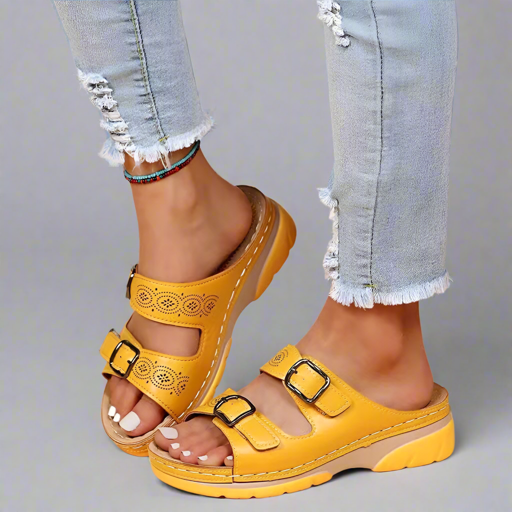 Verharda | Orthopädische Ledersandalen mit Sofort-Komfort