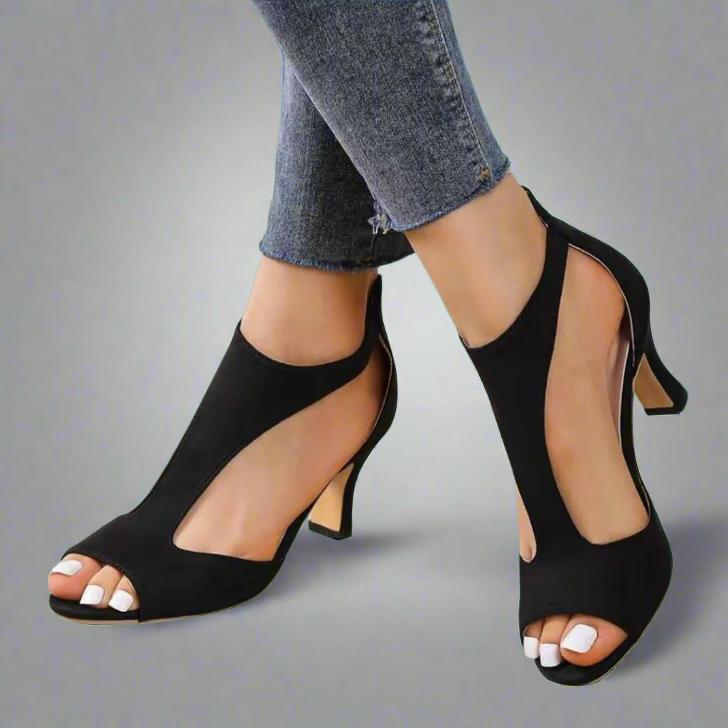 Heidrun | Elegante Komfortsandalen mit Absatz