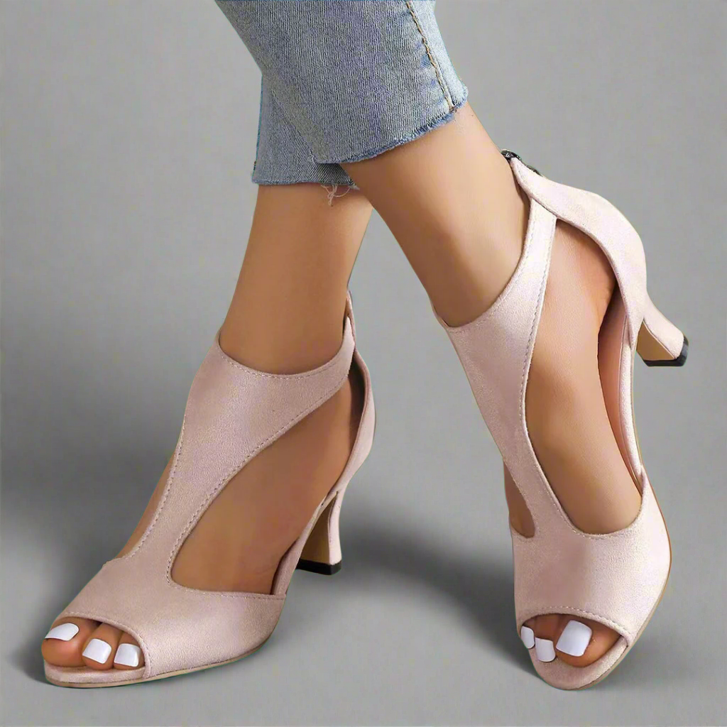 Heidrun | Elegante Komfortsandalen mit Absatz