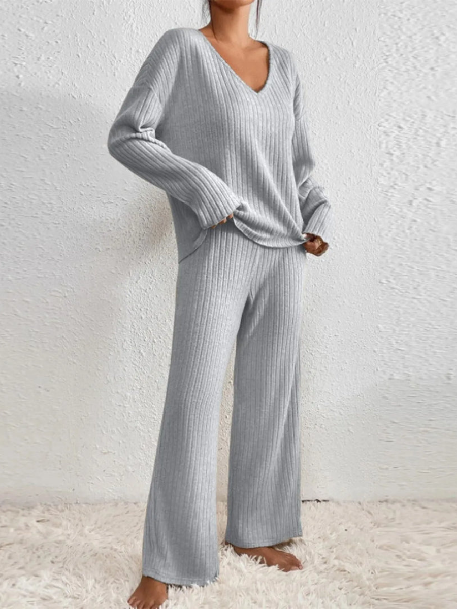 Hannelore | Warmes Rippstrick-Set
