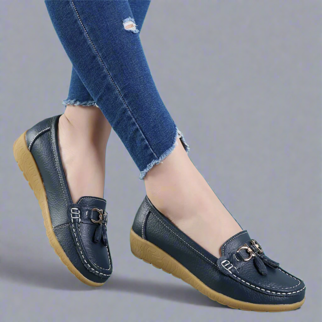 Adeltraut | Handgefertigte bequeme Ledermokassins