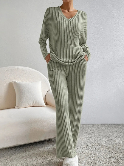 Hannelore | Warmes Rippstrick-Set
