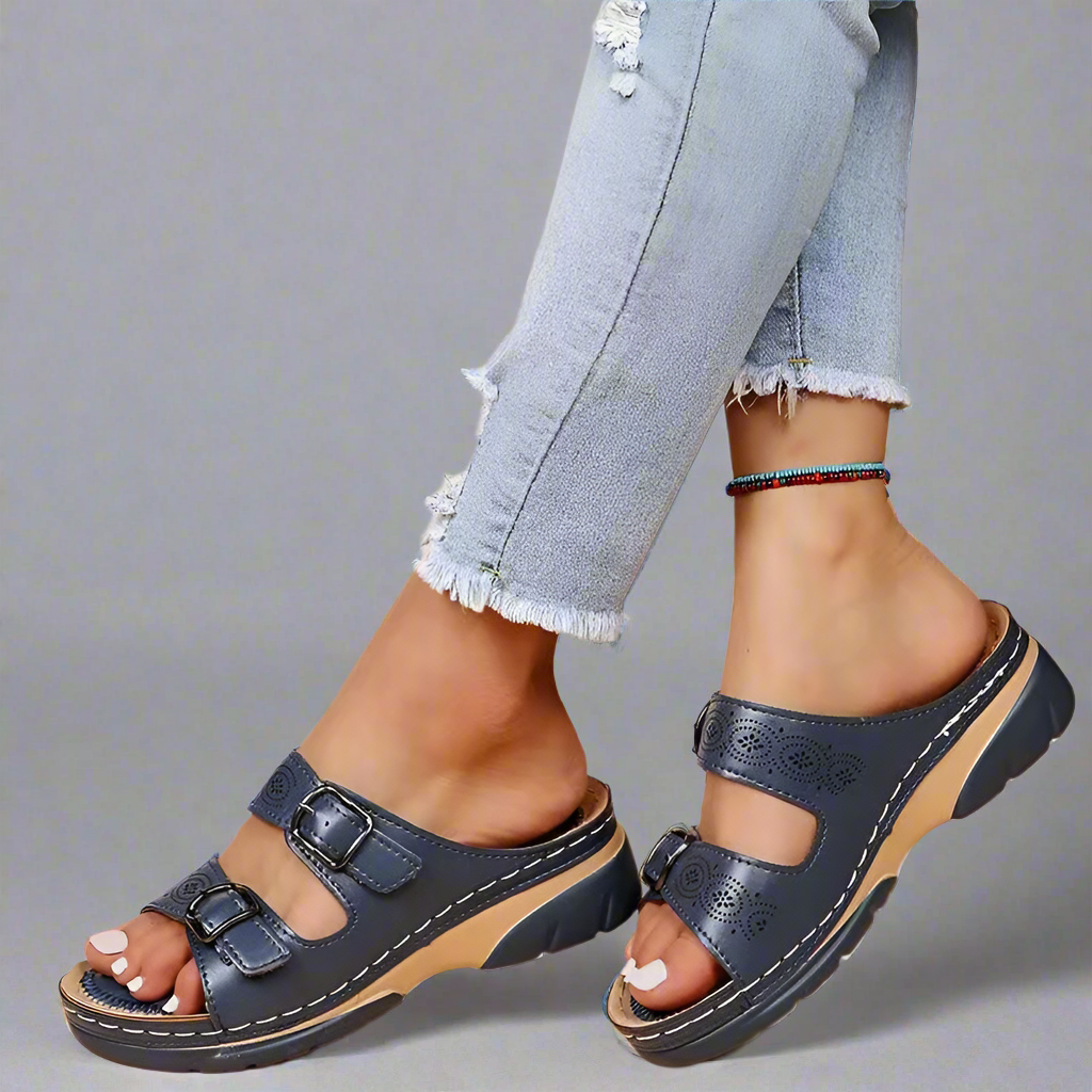 Verharda | Orthopädische Ledersandalen mit Sofort-Komfort