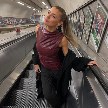 Scarlett Leather Top