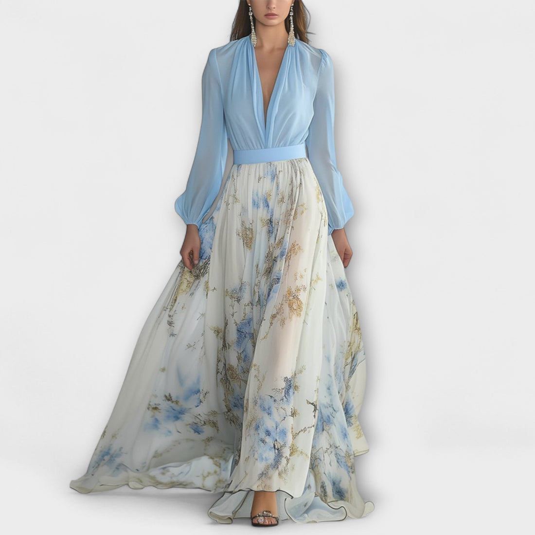 Harper - Blumen-Maxikleid