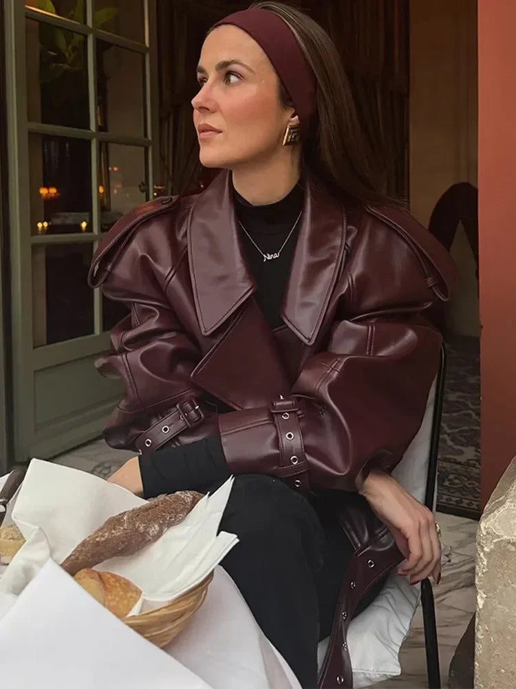 Elfriede | Luxuriöse Lederjacke