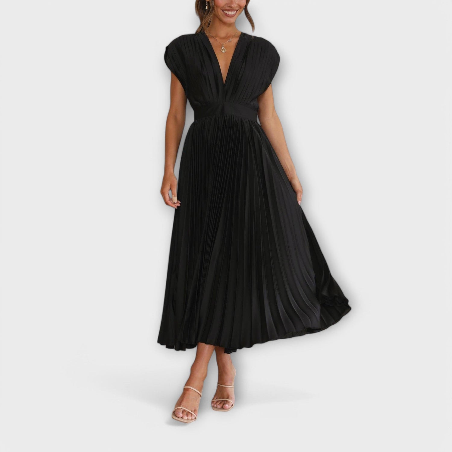 Maria - Stilvolles Faltenkleid