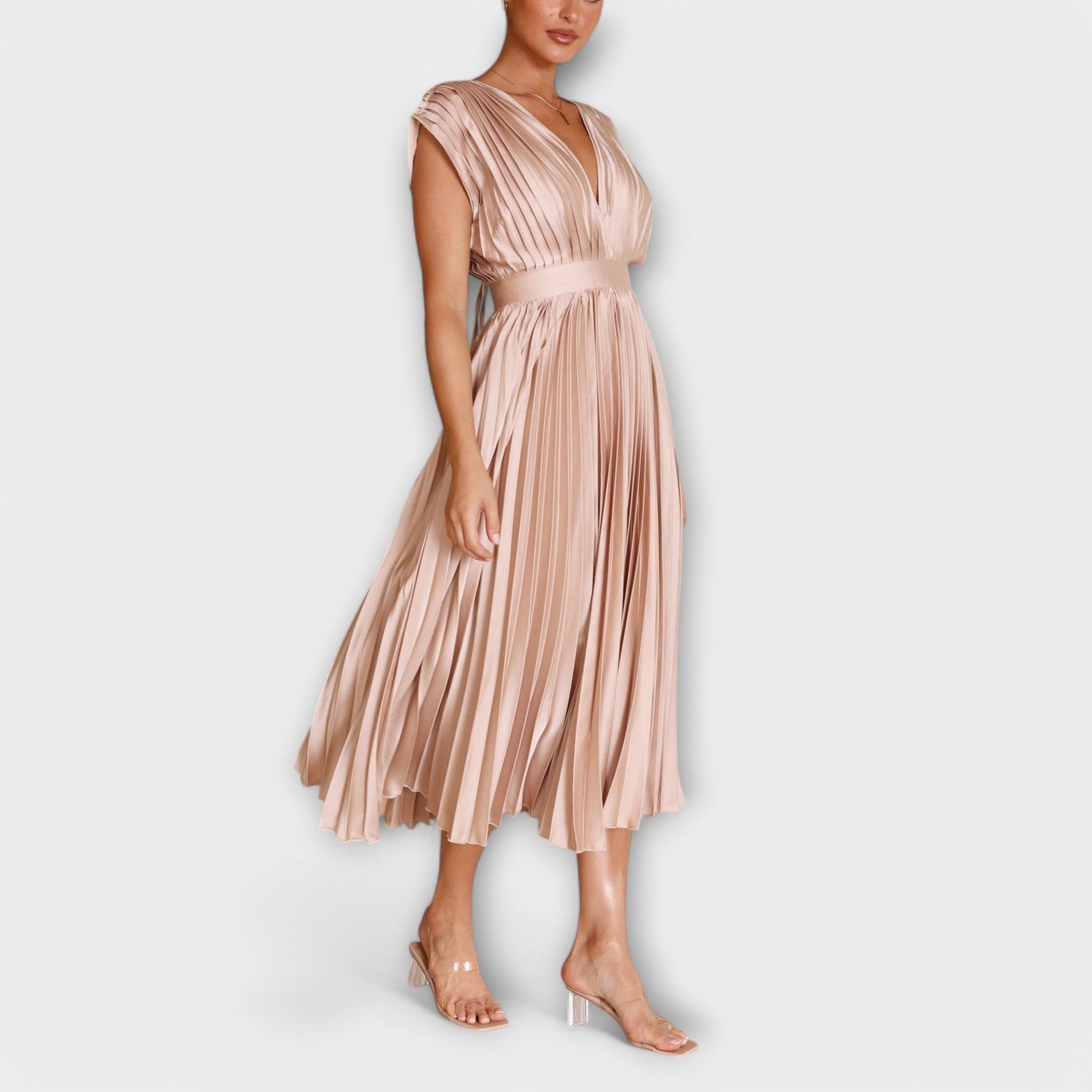 Maria - Stilvolles Faltenkleid
