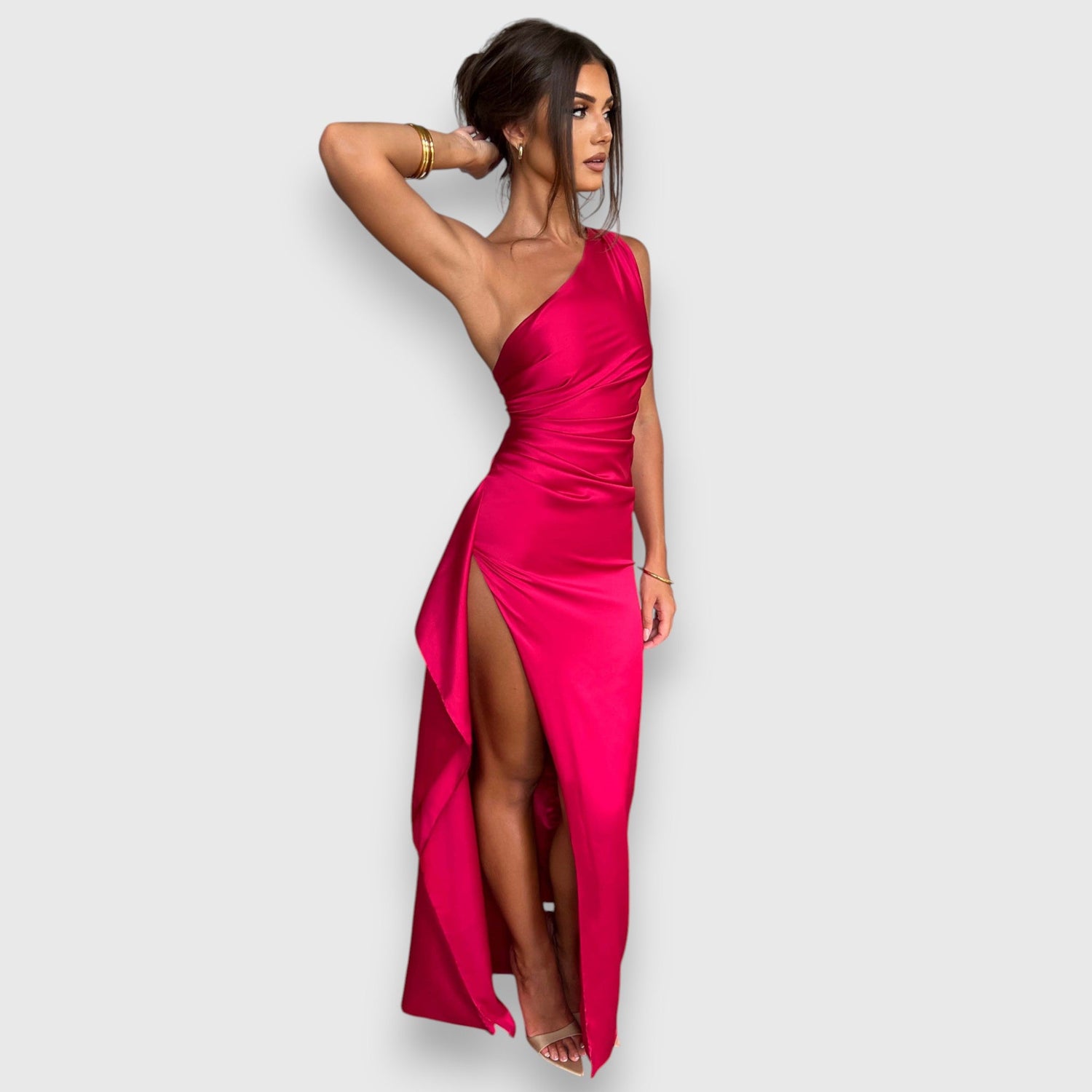 Sienna – One-Shoulder Maxikleid
