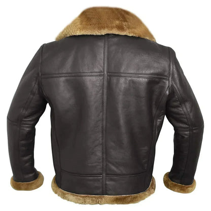 Enzo™ | Lammfell-Lederjacke