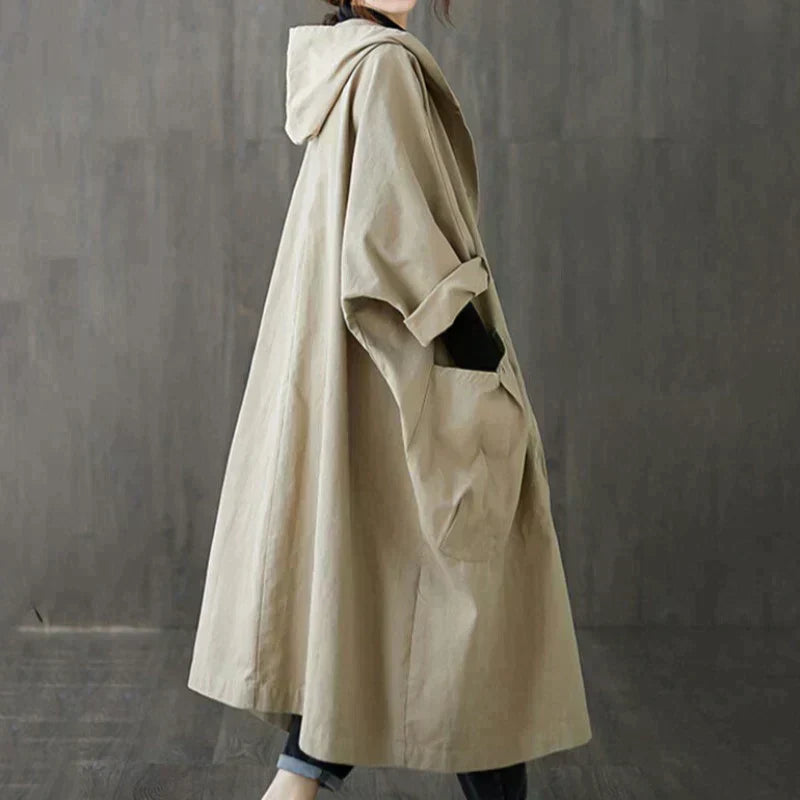 Karoline | Warmer Mantel mit Kapuze