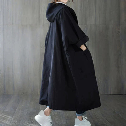 Karoline | Warmer Mantel mit Kapuze